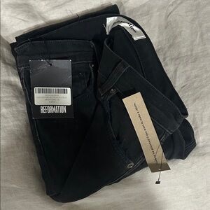 Reformation Women’s Slim Black Jeans